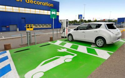 Nissan Leaf – Bornes de recharge rapide à Ikea