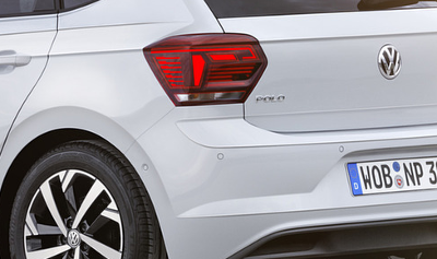 Essai Volkswagen Polo 6 2017 : détail optique arrière