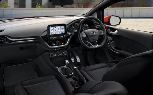 Intérieur et connectivité pour le Ford Fiesta Van